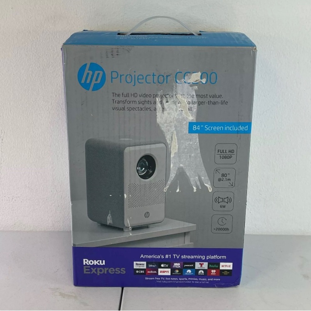 HP CC200 Citizen Cinema 1080p HD Projector with Roku Express and HD Audio